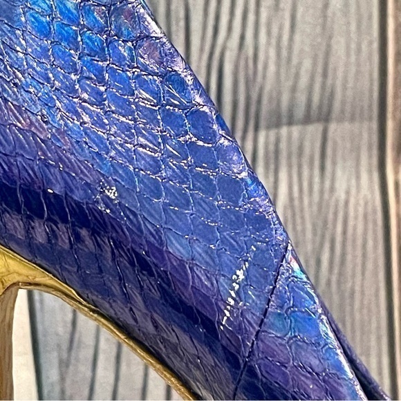 Brian Atwood Bf Fontanne DK BLUE SN Platform Women's Heels Shoes Size 6.5 NEW! - Picture 9 of 9